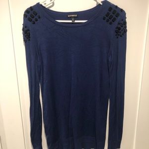 Express sweater with beading